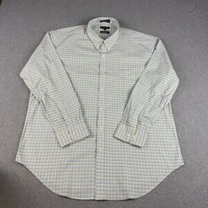 Viyella Stretch XL Button Down Tattersall Check Cotton Shirt Multicolor